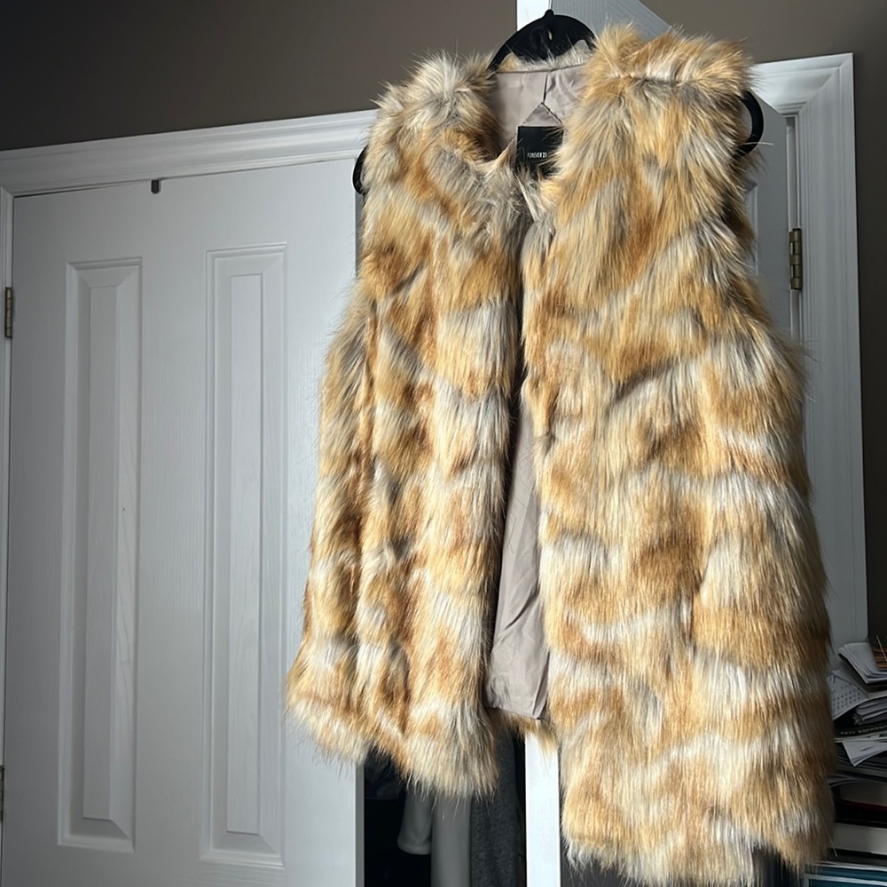 Faux fur vest
